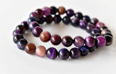 Violet Tiger Cats Eye Bracelet (Creativity and Intuition)