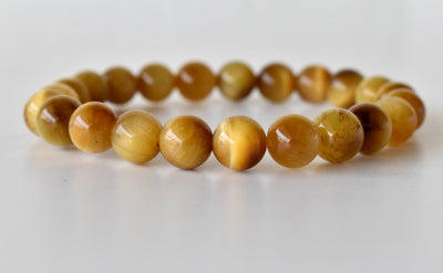 Yellow Tiger Cats Eye Bracelet (Prosperity and Creativity)