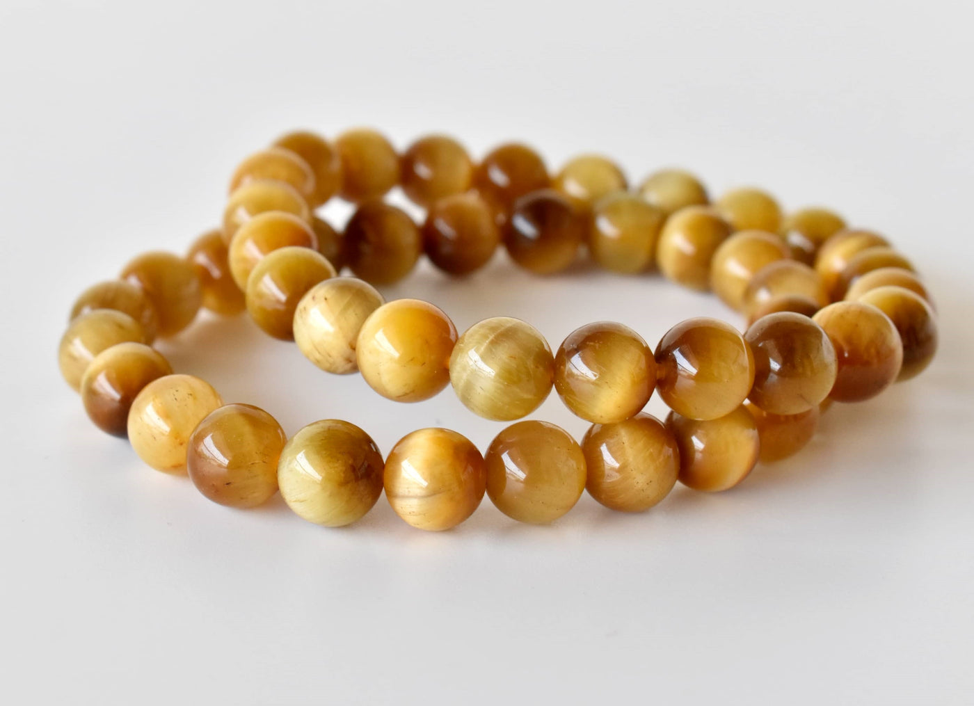 Yellow Tiger Cats Eye Bracelet (Prosperity and Creativity)