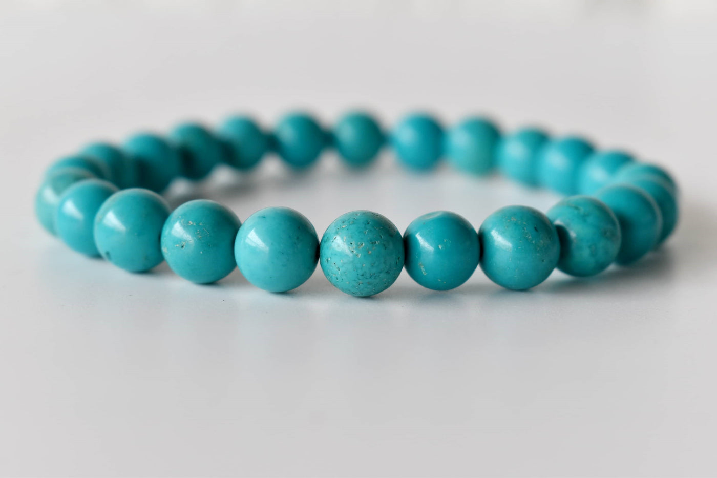 Turquoise Howlite Bracelet (Dream Recall and Patience)