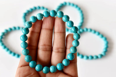 Turquoise Howlite Bracelet (Dream Recall and Patience)