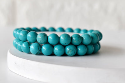 Turquoise Howlite Bracelet (Dream Recall and Patience)