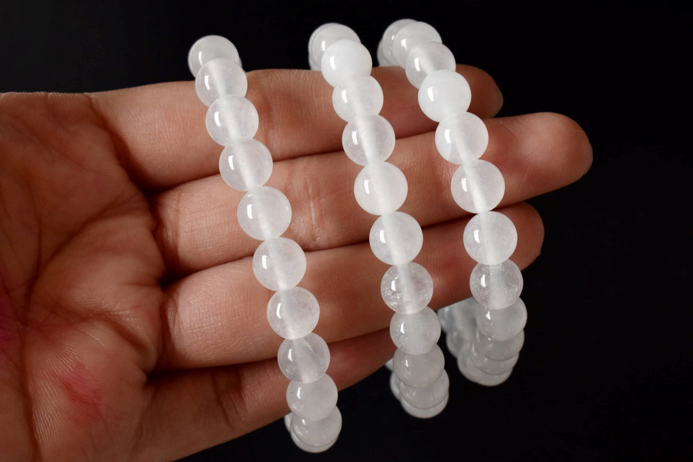 White Agate Bracelet (Concentration and Trauma)