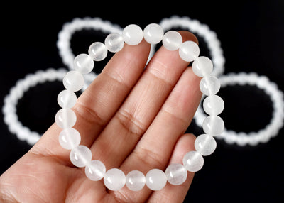 White Agate Bracelet (Concentration and Trauma)