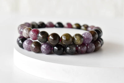 Watermelon Tourmaline Bracelet(Sense of Compassion and Sympathy)