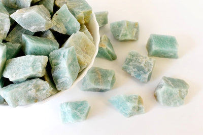 Raw Amazonite Rough Rocks (Luck  and Success)