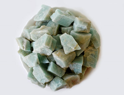 Raw Amazonite Rough Rocks (Luck  and Success)