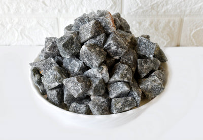 Black Rutile Rough Rocks (Promotes Strength and Growth)