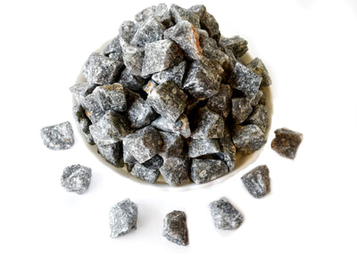 Black Rutile Rough Rocks (Promotes Strength and Growth)