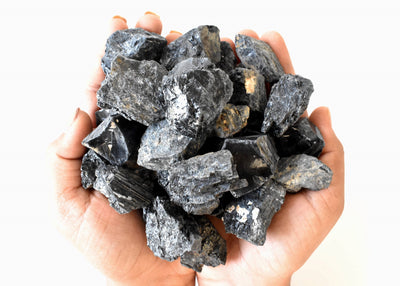 Black Tourmaline Rough Rocks (Causing Physical Ailments and Emotional Distress)