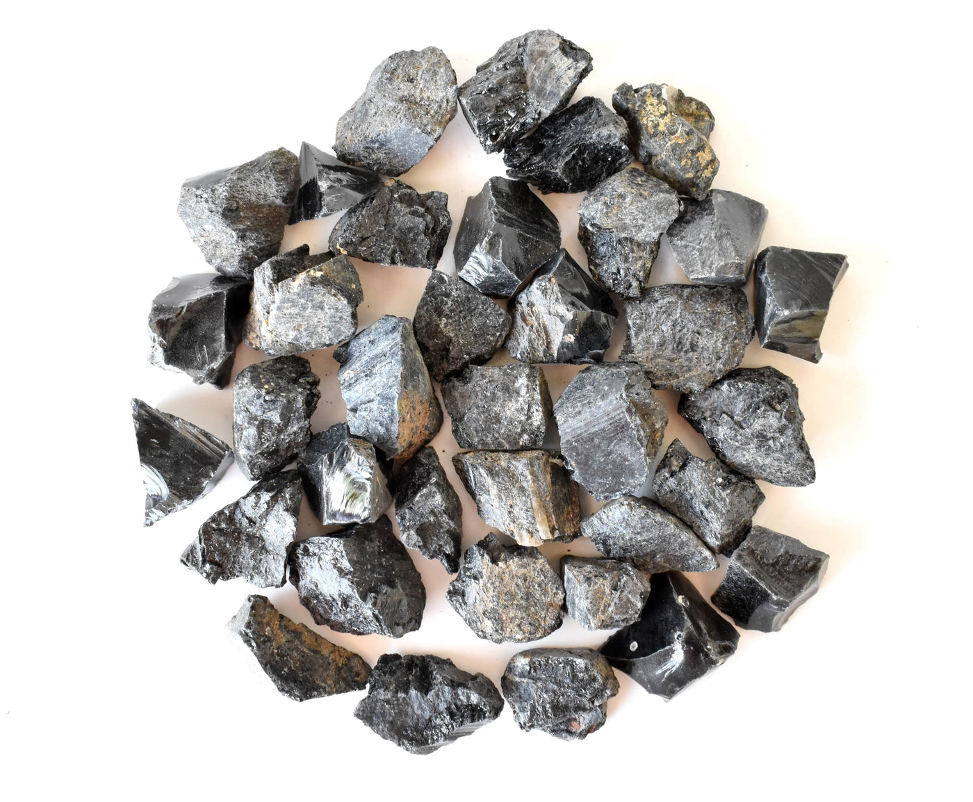 Black Tourmaline Rough Rocks (Causing Physical Ailments and Emotional Distress)