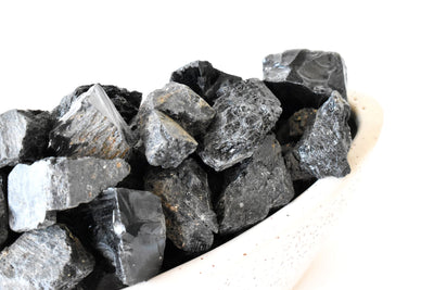 Black Tourmaline Rough Rocks (Causing Physical Ailments and Emotional Distress)