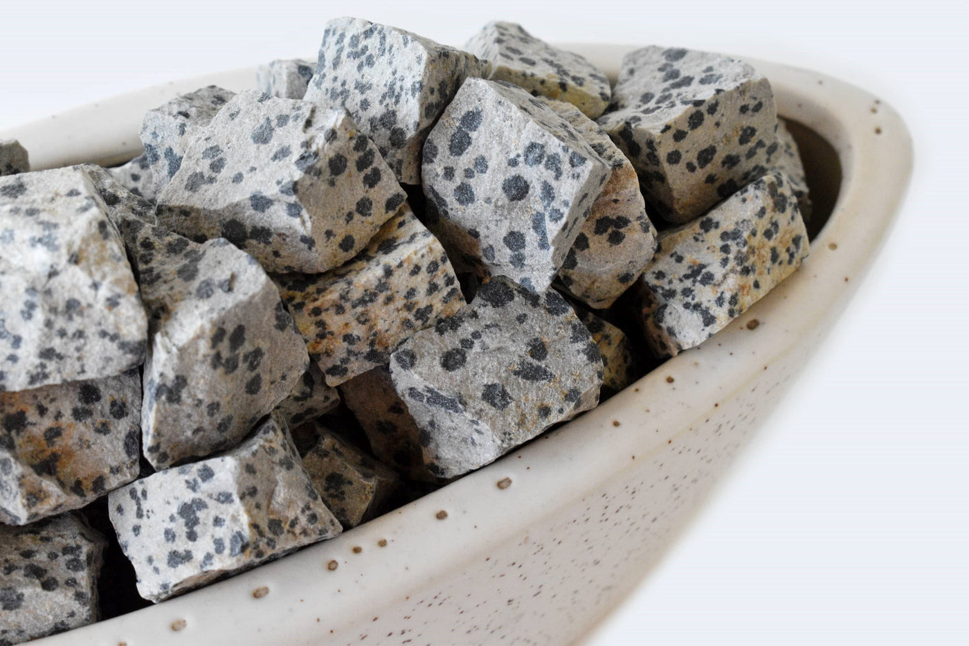 Dalmatian Jasper Rough Rocks (Grounding Energy and Good Fortune)