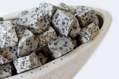 Dalmatian Jasper Rough Rocks (Grounding Energy and Good Fortune)