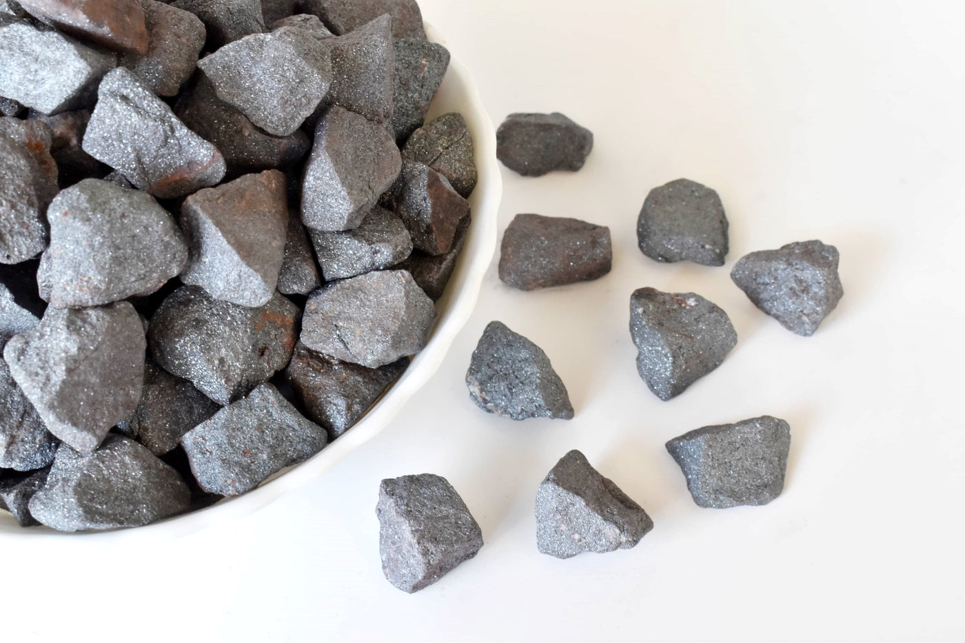 Hematite Rough Rocks (Focuses Energy and Emotions)