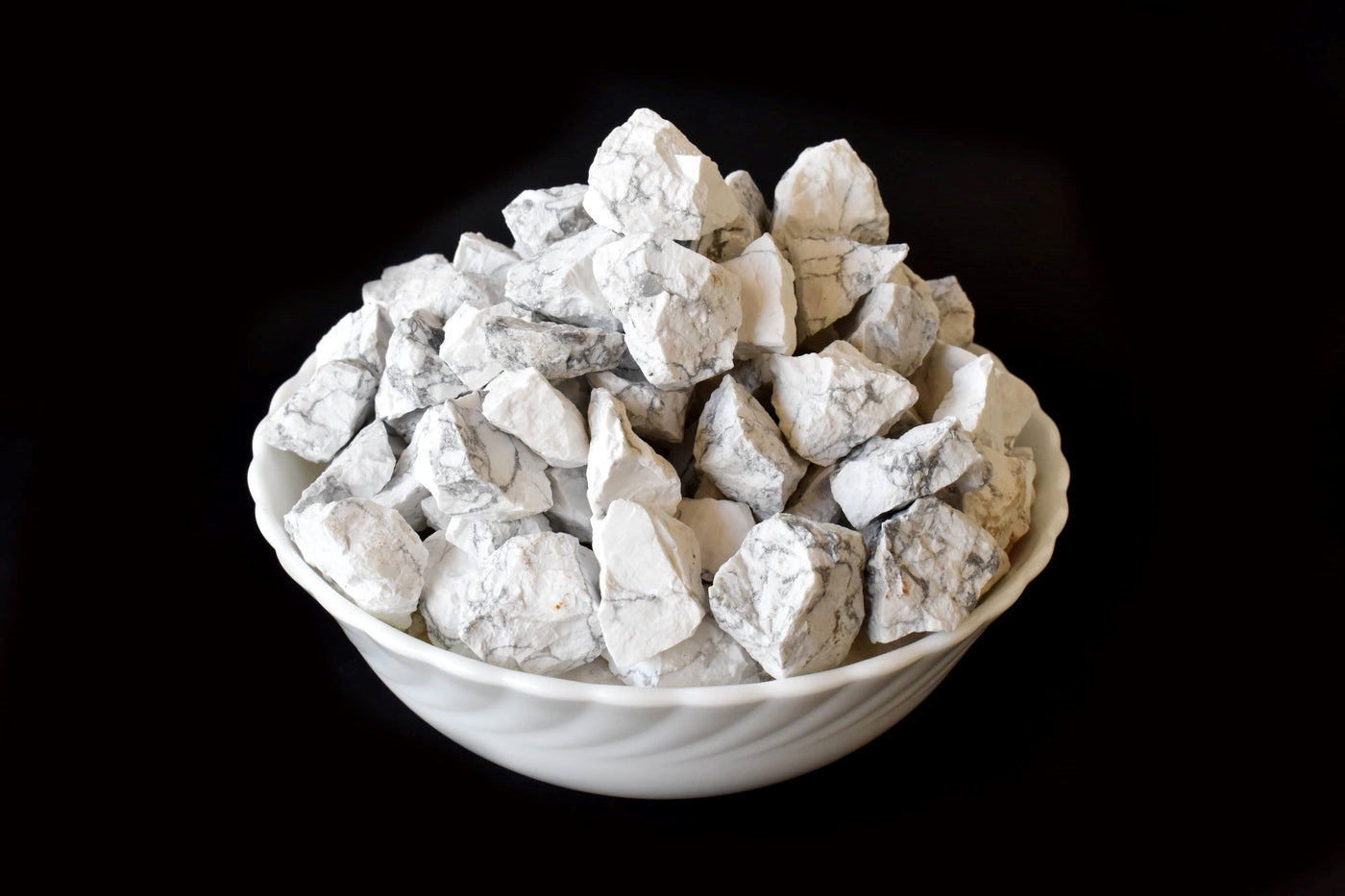 Howlite Rough Rocks (Strength and Stress Relief)