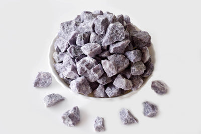 Pierres naturelles brutes de lépidolite Pierres brutes de lépidolite de 1 pouce, morceaux de cristal brut en taille de paquet 4 oz, 1/2 lb, 1 lb.