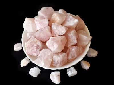 Pierres naturelles brutes de quartz rose Pierres brutes de quartz rose de 1 pouce, morceaux de cristal brut en taille de paquet 4 oz, 1/2 lb, 1 lb.