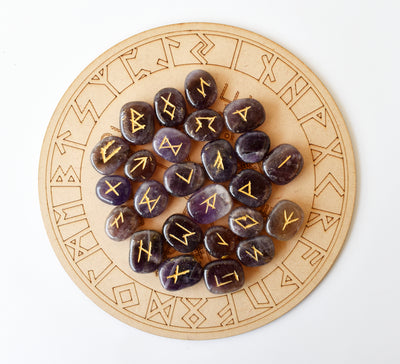 Amethyst Rune Set(Protection and Anxiety Relief)-powerful Rune