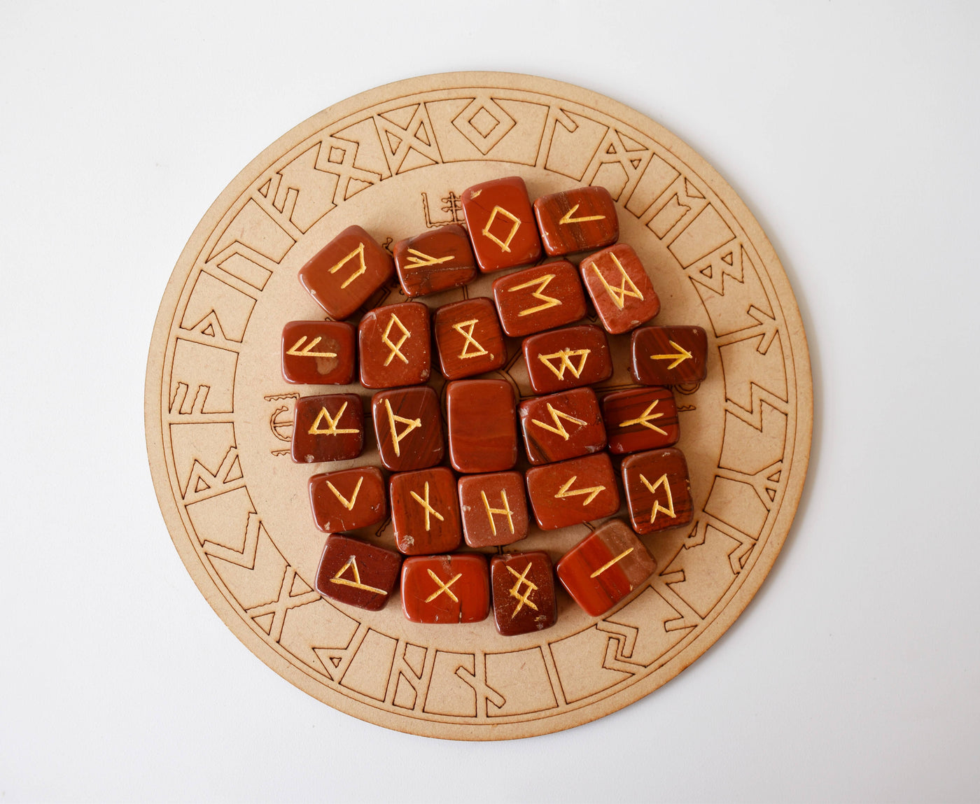 Red Jasper Rune Set  (Breaking Addictions and Trust )