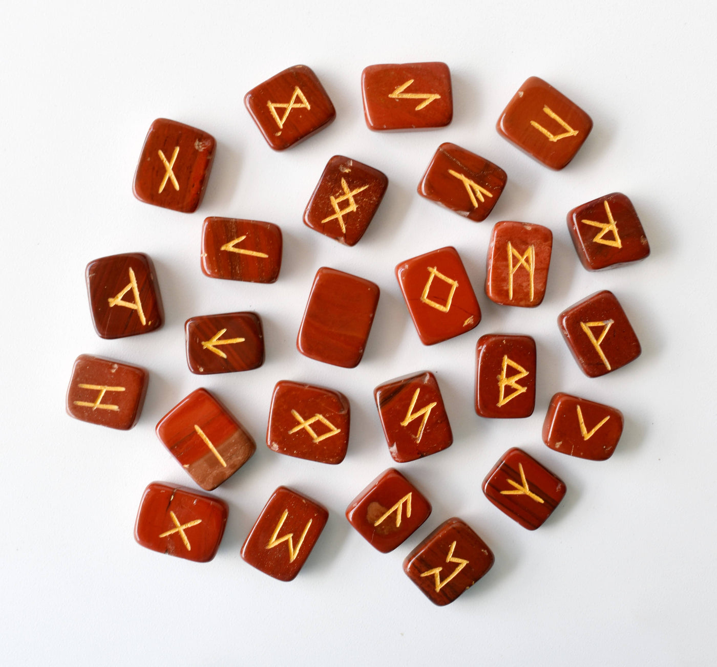 Red Jasper Rune Set  (Breaking Addictions and Trust )