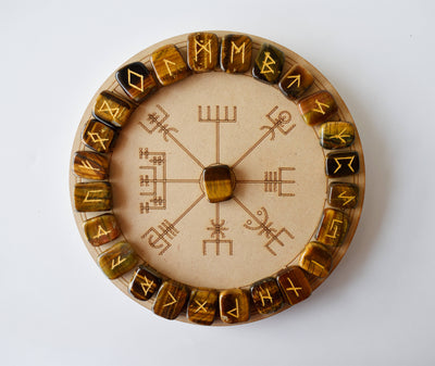 Tiger Eye Rune Set  (Creativity  and Longevity)