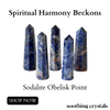 Sodalite Obélisque Tower Point - Crystal Point, Healing Crystal Tower Point