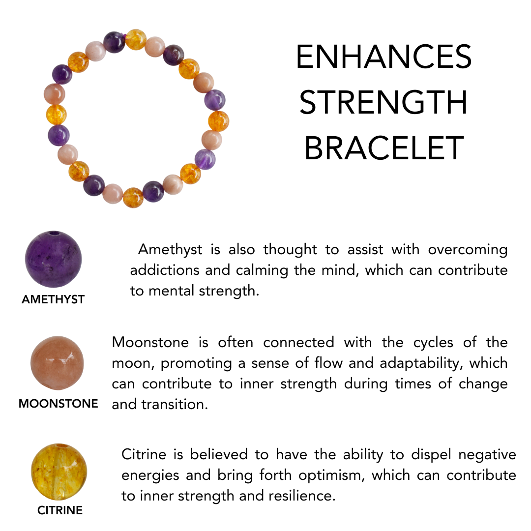 Enhances STRENGTH Crystal Bracelet (Expansion and Good Fortune)