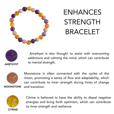 Enhances STRENGTH Crystal Bracelet (Expansion and Good Fortune)