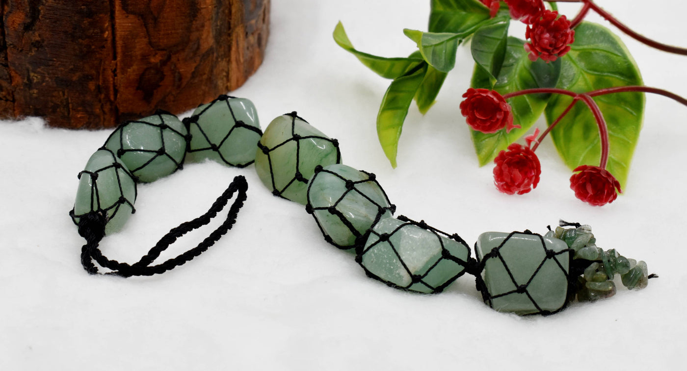 Green Aventurine Crystal Hanger, Car Accessories (Emotional Understanding and Luck And Good Fortune)