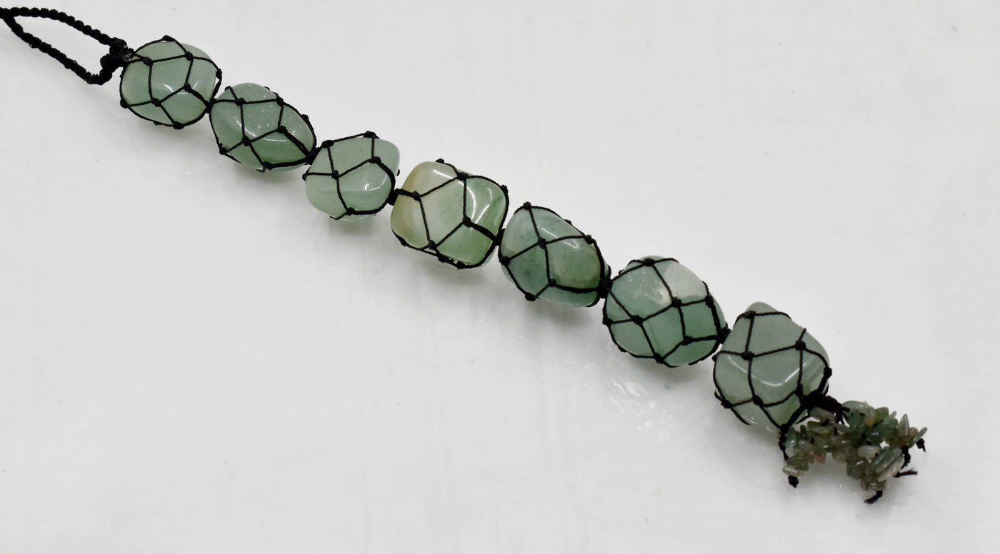 Green Aventurine Crystal Hanger, Car Accessories (Emotional Understanding and Luck And Good Fortune)