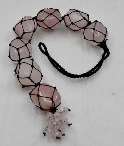 Rose Quartz Crystal Hanger, Car Accessories (Calming And Patience)