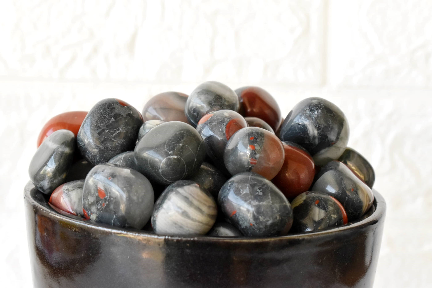 African Bloodstone Tumbled Crystals (Abundance of wealth and Protection)