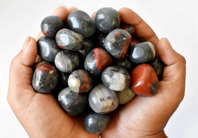 African Bloodstone Tumbled Crystals (Abundance of wealth and Protection)