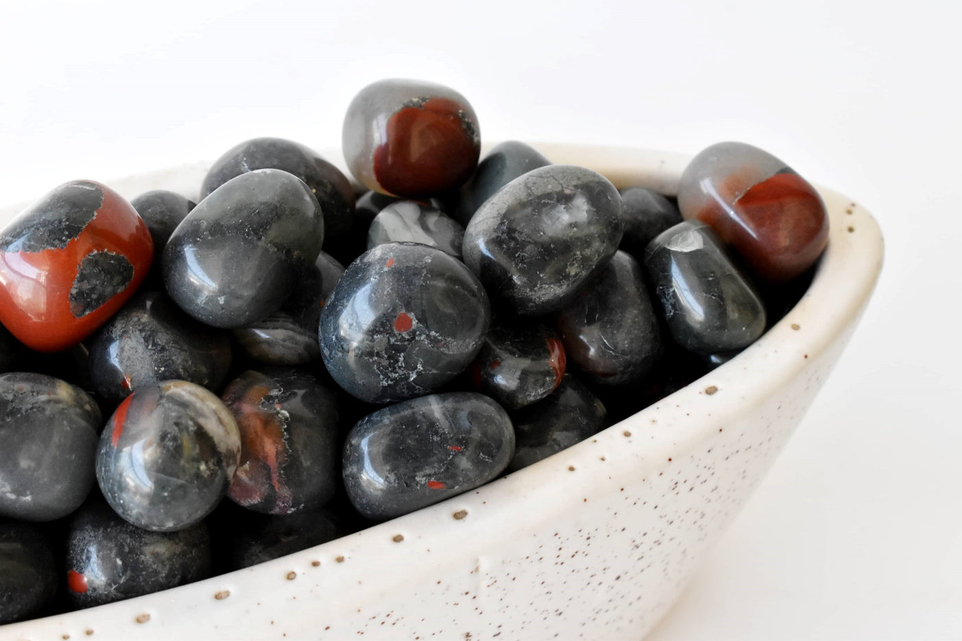 African Bloodstone Tumbled Crystals (Abundance of wealth and Protection)