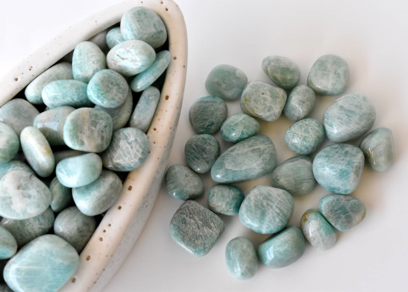 Amazonite Tumbled Crystals(Alignment Of Chakra & Breaking Addictions)