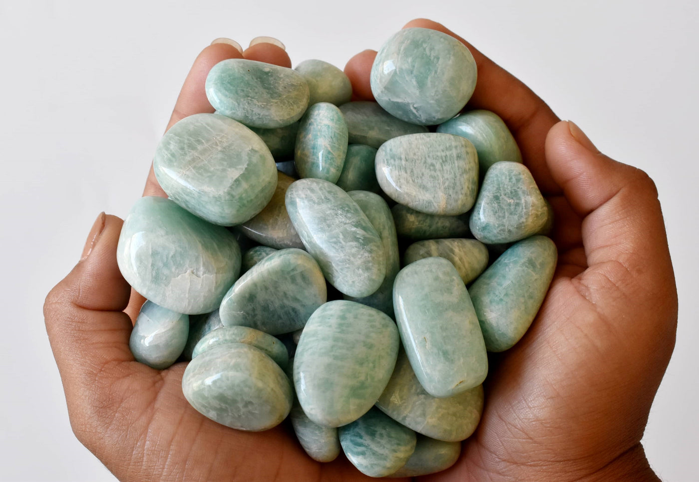 Amazonite Tumbled Crystals(Alignment Of Chakra & Breaking Addictions)