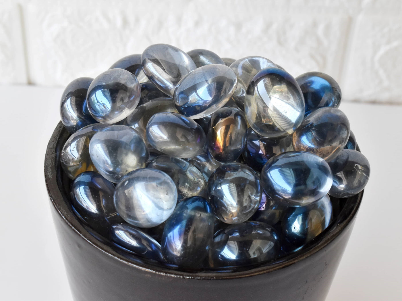 Aura Quartz Labradorite Tumbled Crystals (Higher Self and Interdimensional)