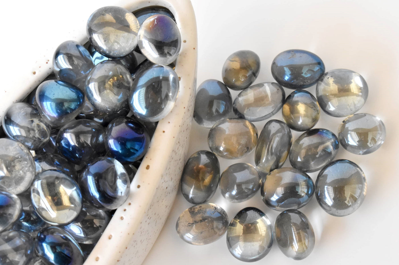 Aura Quartz Labradorite Tumbled Crystals (Higher Self and Interdimensional)