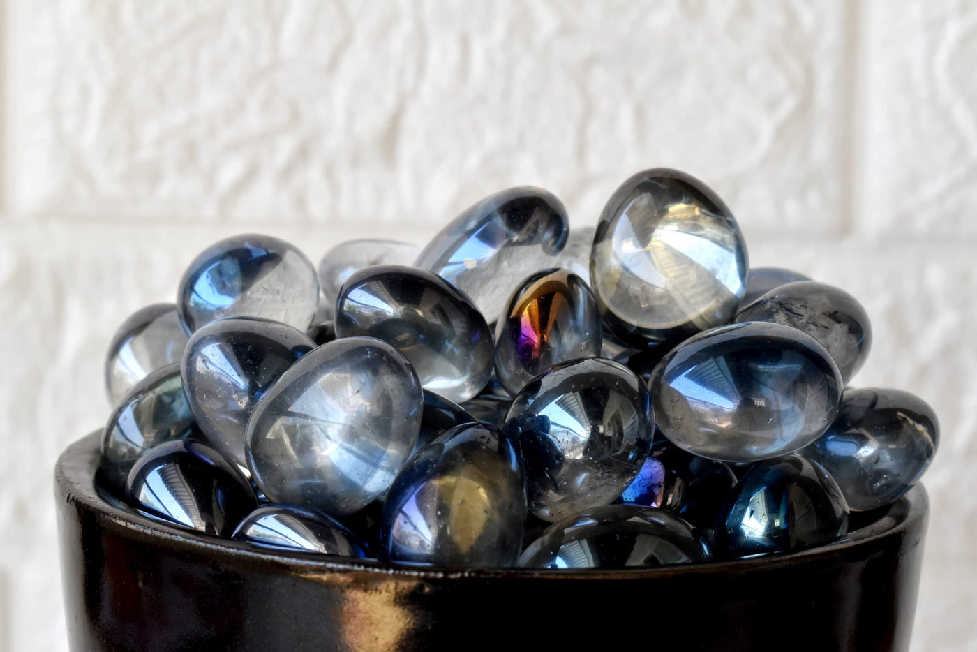 Aura Quartz Labradorite Tumbled Crystals (Higher Self and Interdimensional)