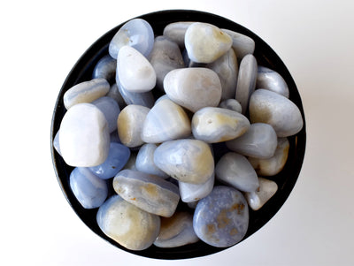 Blue Lace Agate Tumbled Crystals (Trust and Self Discovery)