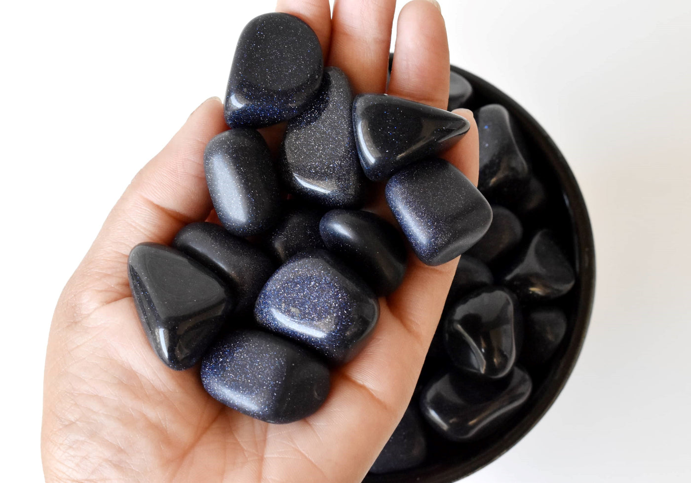 Blue Sandstone Tumbled Crystals (Inspiration and Trust)