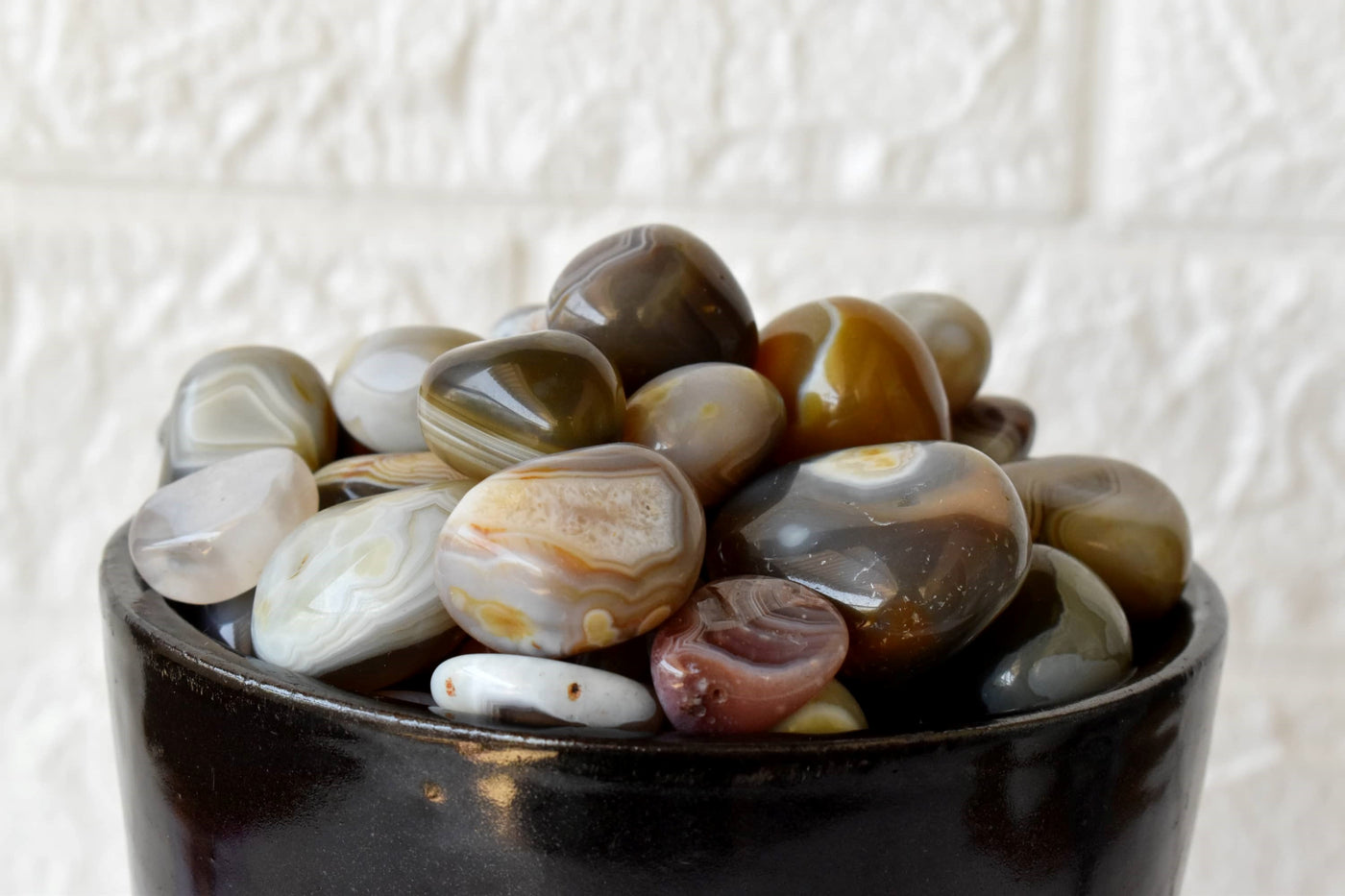 Botswana Agate Tumbled Crystals (Transformation and Angelic Communication)