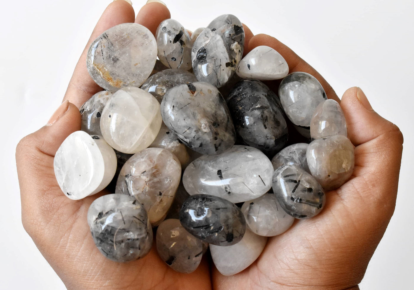 Black Rutile Tumbled Crystals (Trauma and Depression)