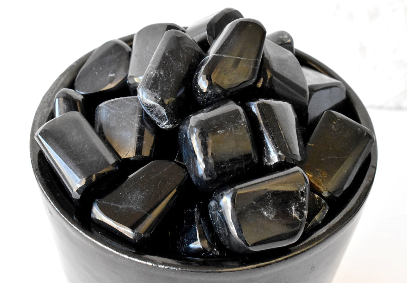 Black Tourmaline Tumbled Crystals (Strength and Protection)