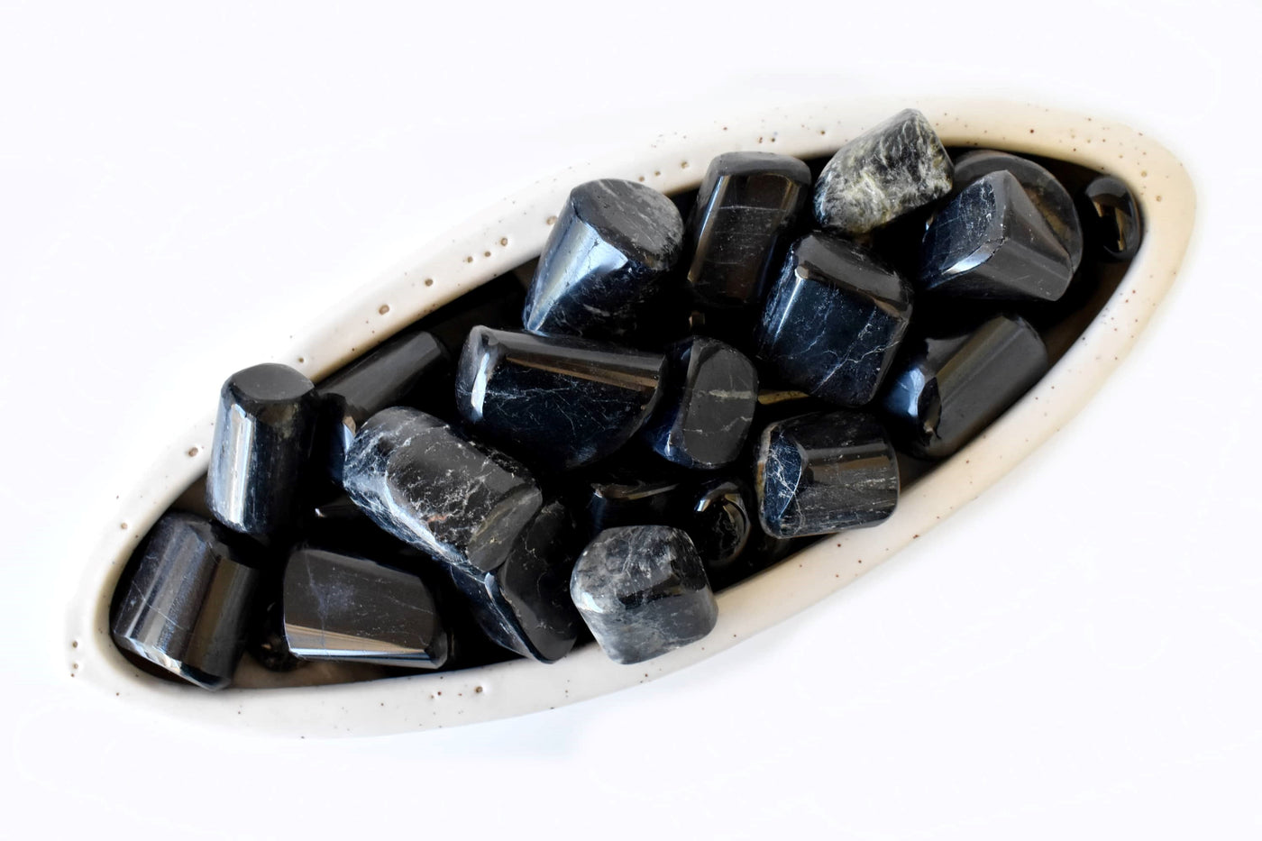 Black Tourmaline Tumbled Crystals (Strength and Protection)