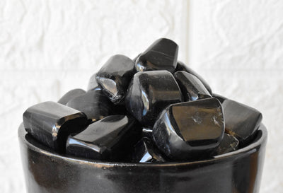 Black Tourmaline Tumbled Crystals (Strength and Protection)