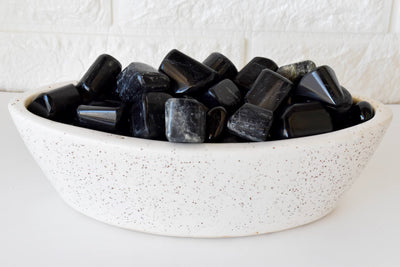 Black Tourmaline Tumbled Crystals (Strength and Protection)