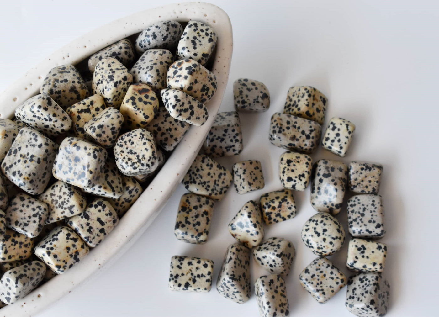 Dalmatian Jasper Tumbled Crystals (Luck And Good Fortune and Manifestation)