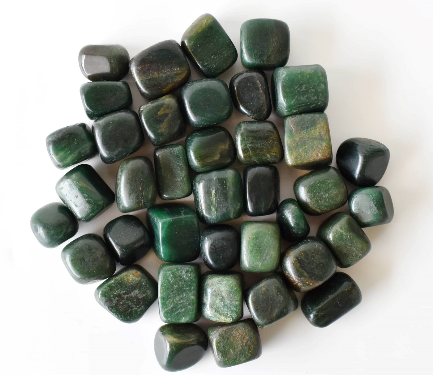 Green Jade Tumbled Crystals (Wisdom and Balance)